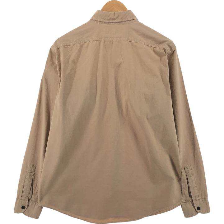Ralph Lauren POLO by Ralph Lauren long sleeve cotton shirt, men's size L cotton ocher yellow type Vintage Second Hand