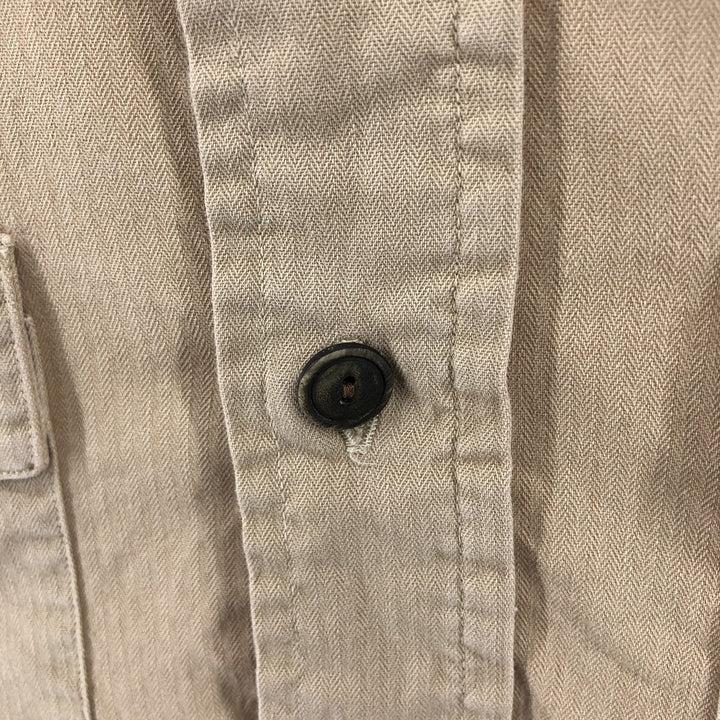 Ralph Lauren POLO by Ralph Lauren long sleeve cotton shirt, men's size L cotton ocher yellow type Vintage Second Hand