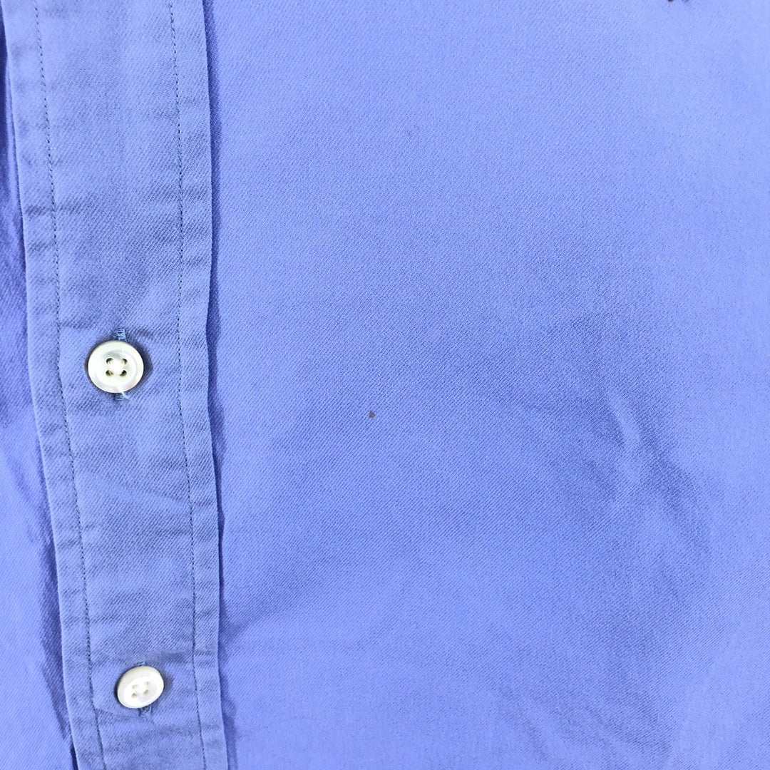 Ralph Lauren long sleeve button down shirt, men's size L cotton Blue type light blue Vintage Second Hand