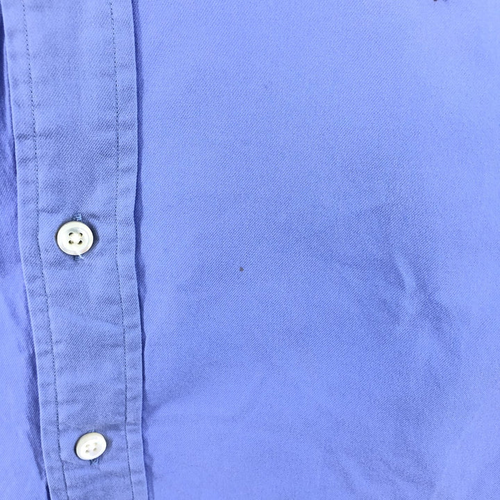 Ralph Lauren long sleeve button down shirt, men's size L cotton Blue type light blue Vintage Second Hand