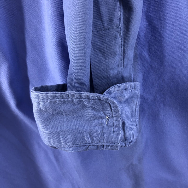 Ralph Lauren long sleeve button down shirt, men's size L cotton Blue type light blue Vintage Second Hand