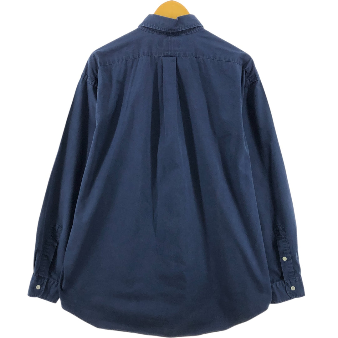 Ralph Lauren BLAKE long sleeve button down shirt, men's XL size cotton Indigo Vintage Second Hand