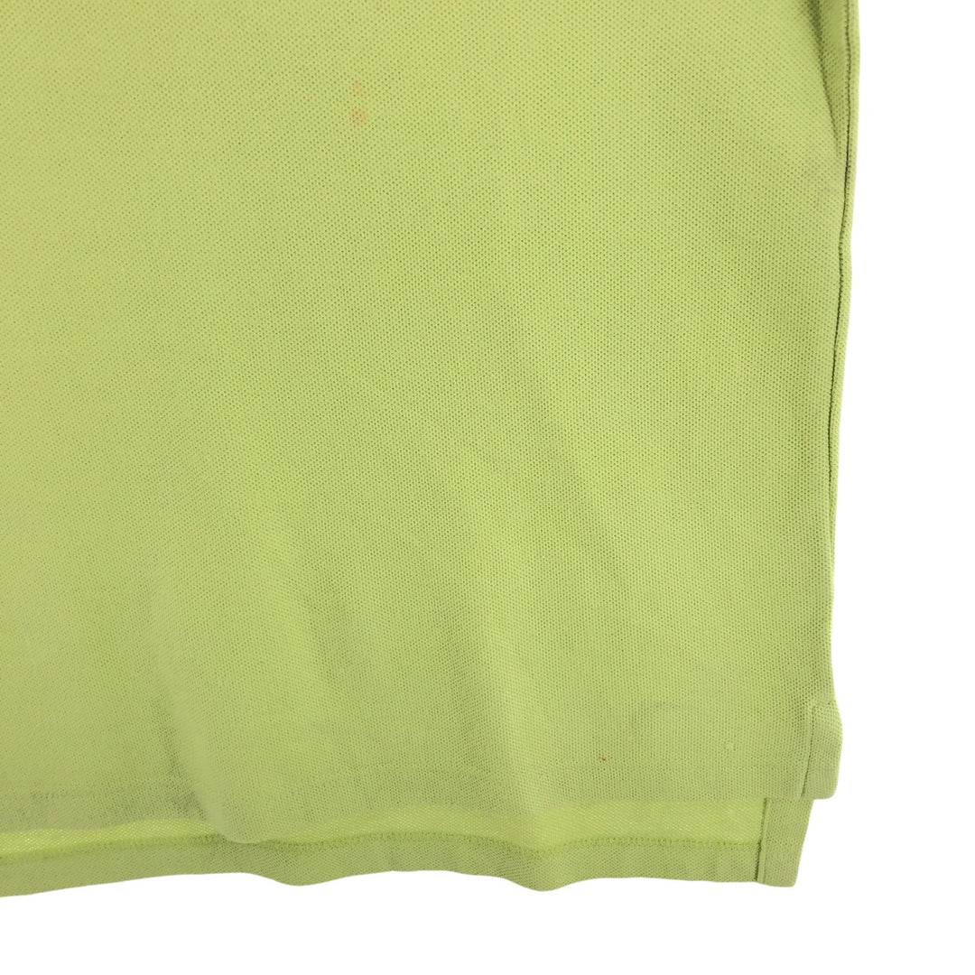 Burberry's short sleeve polo shirt, made in the USA, size M for men cotton green type yellow green Vintage Second Hand