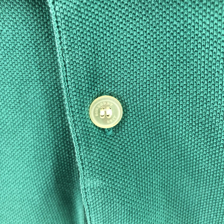 Burberry's BURBERRY BRIT short-sleeved polo shirt, men's size L cotton Emerald green Vintage Second Hand