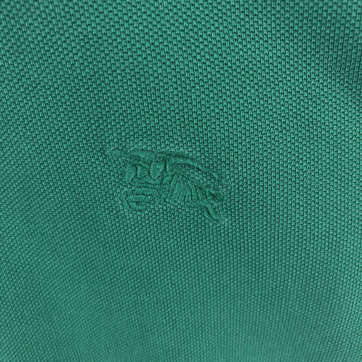 Burberry's BURBERRY BRIT short-sleeved polo shirt, men's size L cotton Emerald green Vintage Second Hand