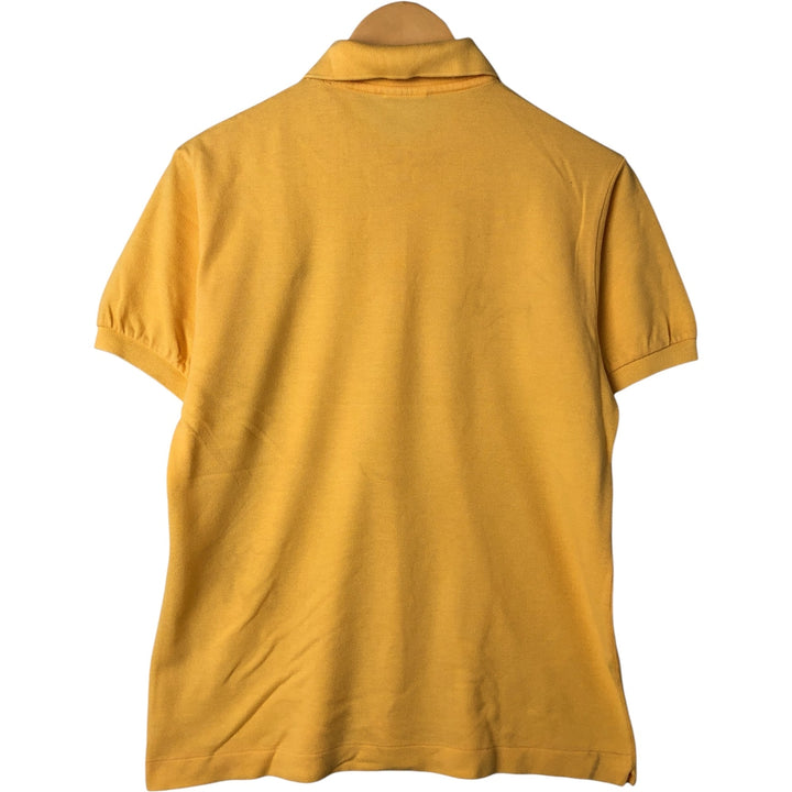 Lacoste LACOSTE short sleeve polo shirt size 3, men's size S cotton yellow type Vintage Second Hand