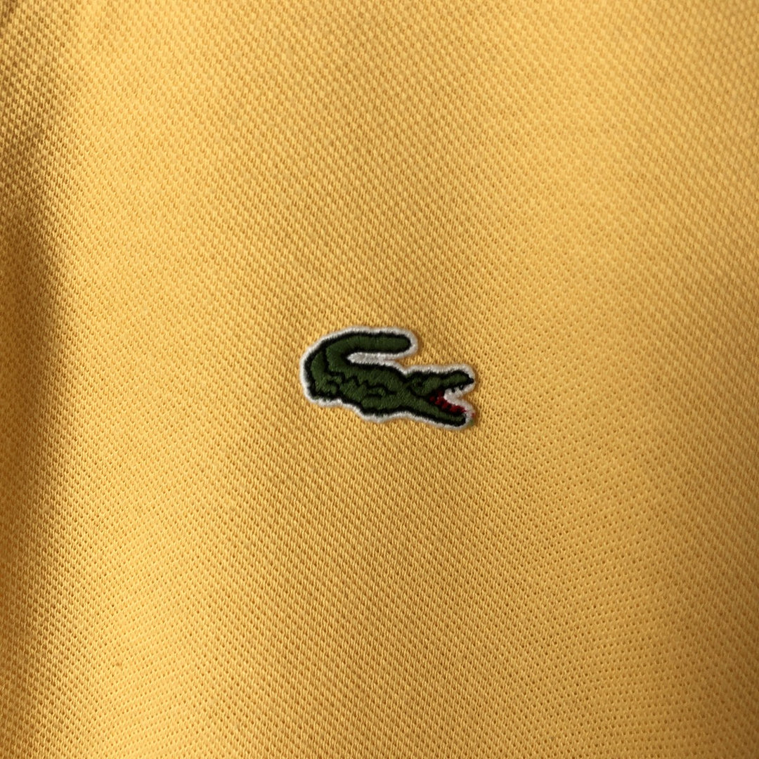 Lacoste LACOSTE short sleeve polo shirt size 3, men's size S cotton yellow type Vintage Second Hand