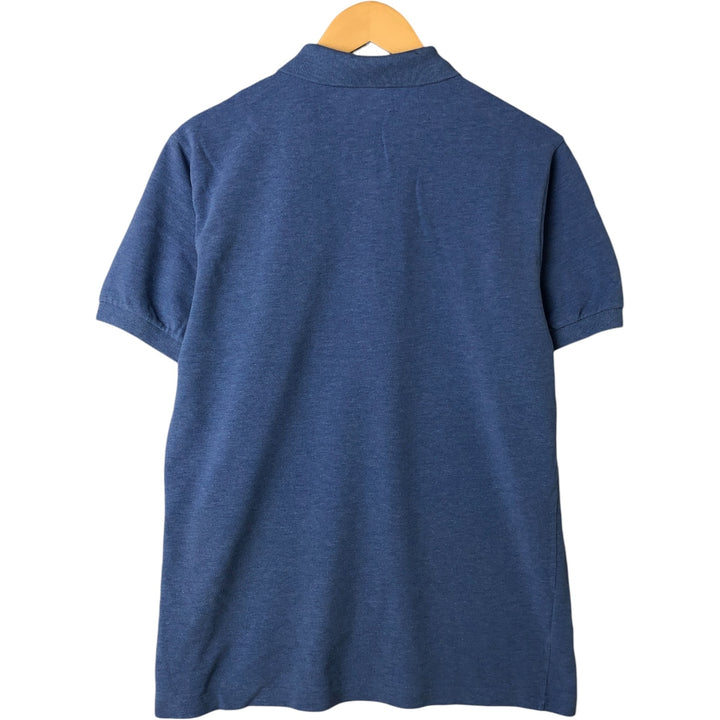 Lacoste short sleeve polo shirt, men's size M cotton blue type Vintage Second Hand