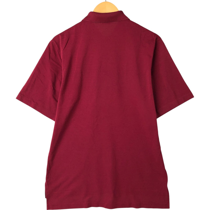 Ralph Lauren POLO GOLF Short Sleeve Polo Shirt Men's M Pima Cotton bordeaux Vintage Second Hand