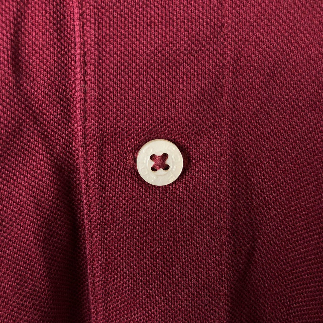 Ralph Lauren POLO GOLF Short Sleeve Polo Shirt Men's M Pima Cotton bordeaux Vintage Second Hand