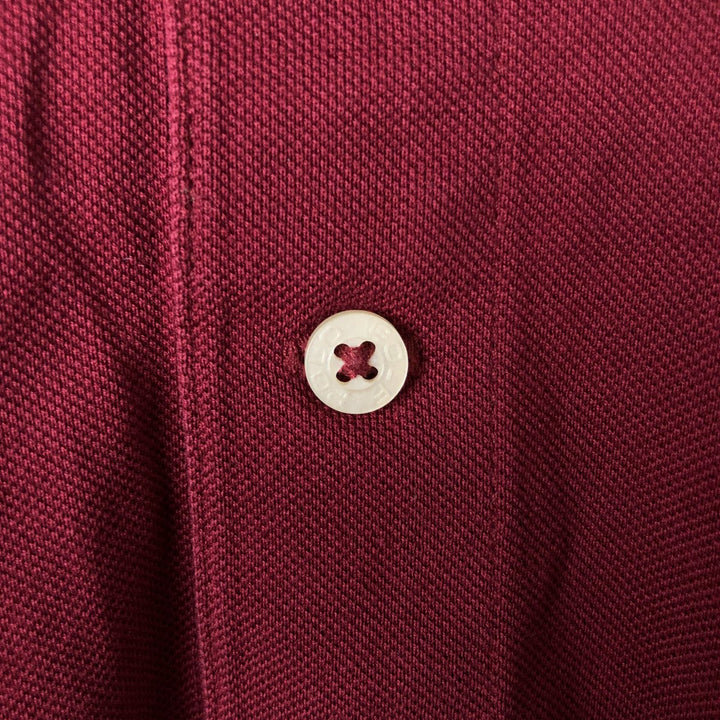 Ralph Lauren POLO GOLF Short Sleeve Polo Shirt Men's M Pima Cotton bordeaux Vintage Second Hand