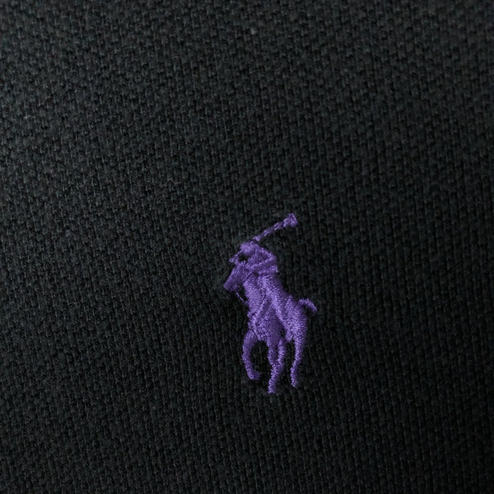 Ralph Lauren POLO by Ralph Lauren CUSTOM FIT short sleeve polo shirt, men's XL size cotton black type Vintage Second Hand