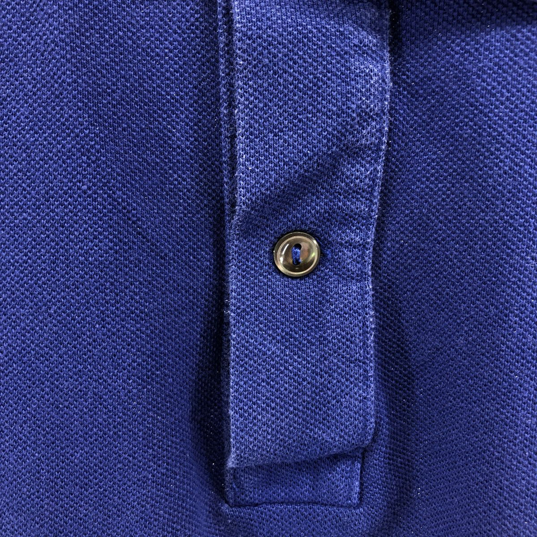 Lacoste short sleeve polo shirt, men's size M cotton blue type Vintage Second Hand