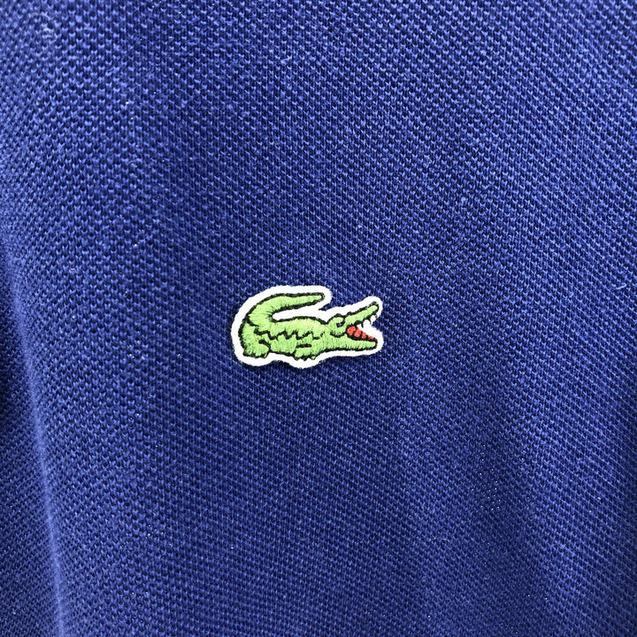 Lacoste short sleeve polo shirt, men's size M cotton blue type Vintage Second Hand