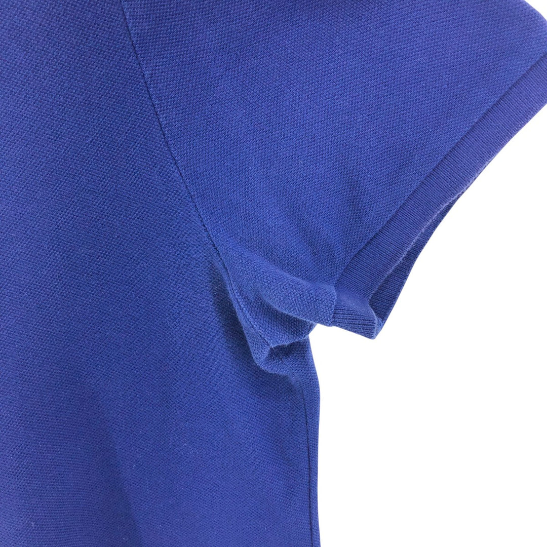 Lacoste short sleeve polo shirt, men's size M cotton blue type Vintage Second Hand