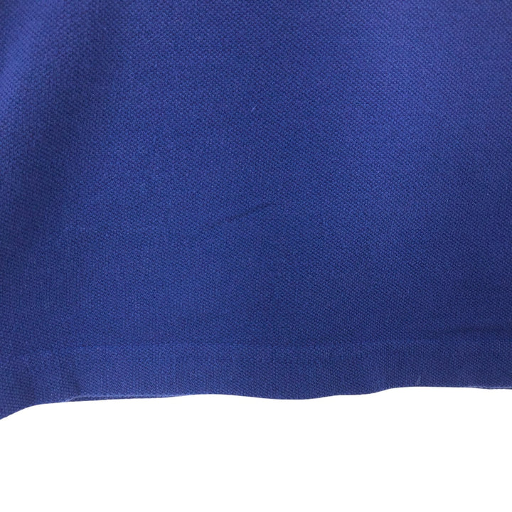 Lacoste short sleeve polo shirt, men's size M cotton blue type Vintage Second Hand