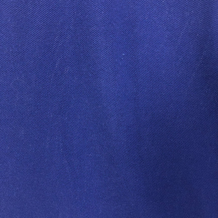 Lacoste short sleeve polo shirt, men's size M cotton blue type Vintage Second Hand