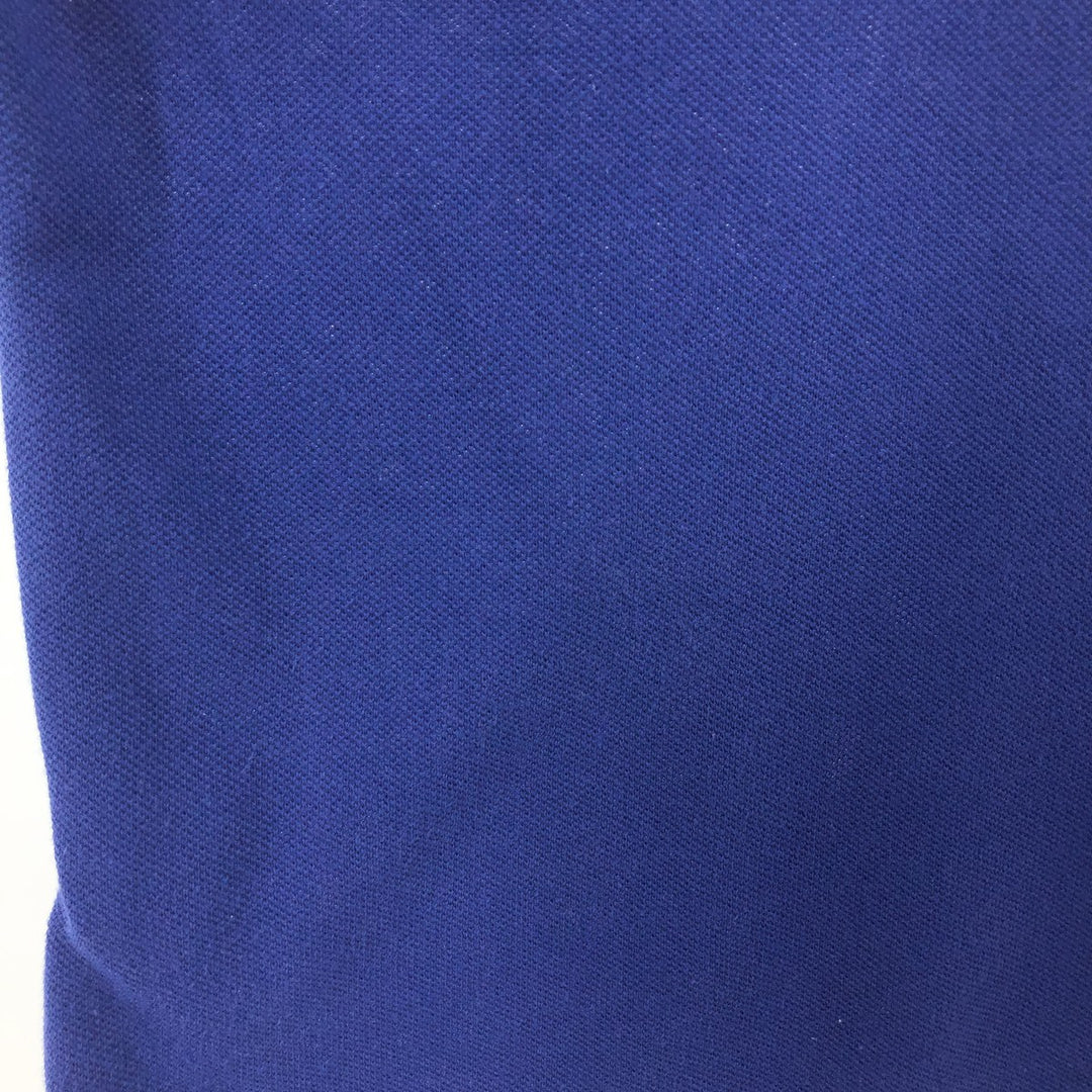 Lacoste short sleeve polo shirt, men's size M cotton blue type Vintage Second Hand