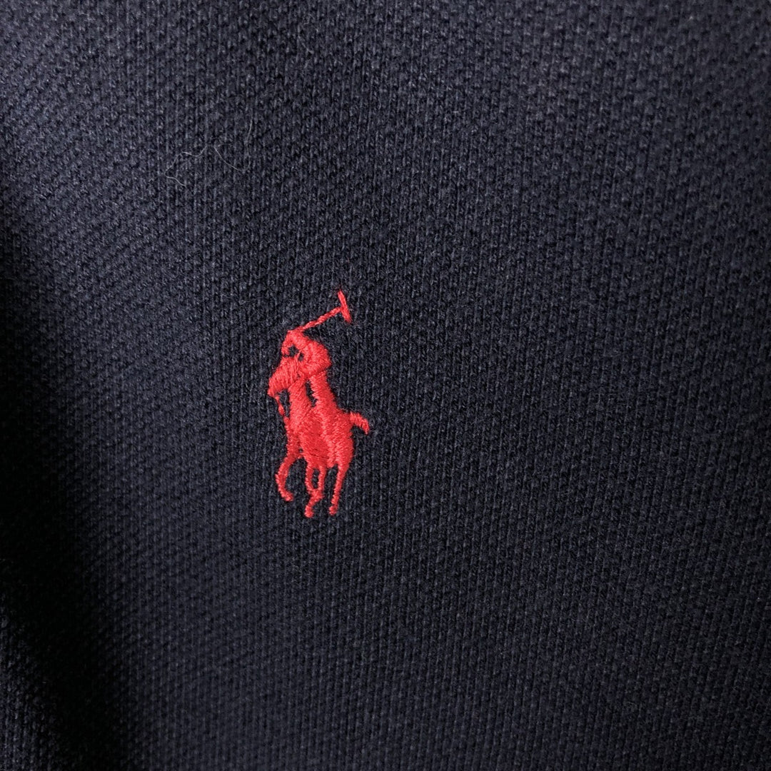 Ralph Lauren POLO by Ralph Lauren short sleeve polo shirt, men's size L cotton black type Vintage Second Hand
