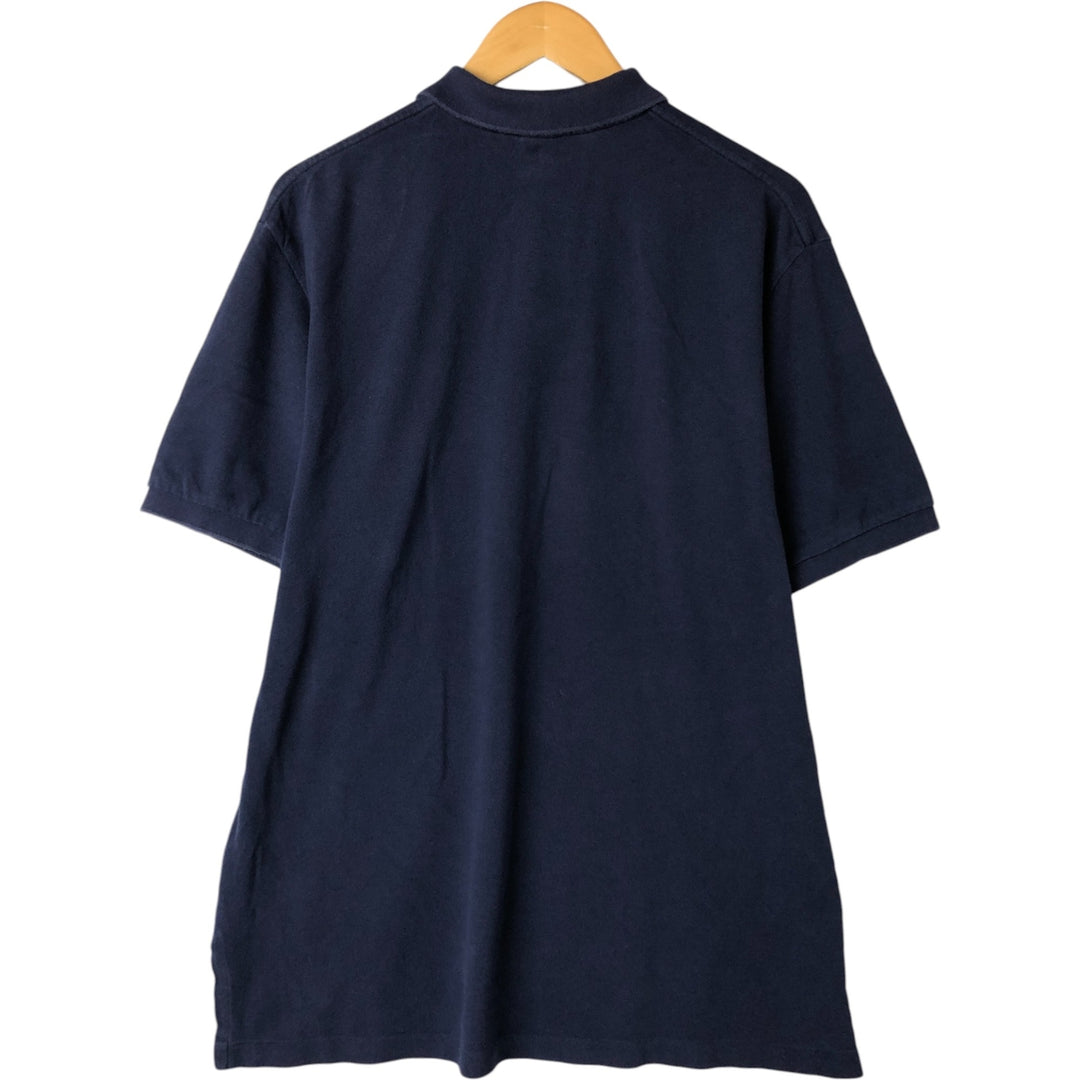 Ralph Lauren POLO by Ralph Lauren CUSTOM FIT short sleeve polo shirt, men's XL size cotton navy blue type Vintage Second Hand