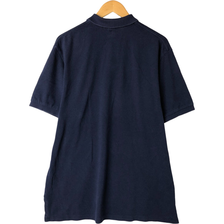 Ralph Lauren POLO by Ralph Lauren CUSTOM FIT short sleeve polo shirt, men's XL size cotton navy blue type Vintage Second Hand