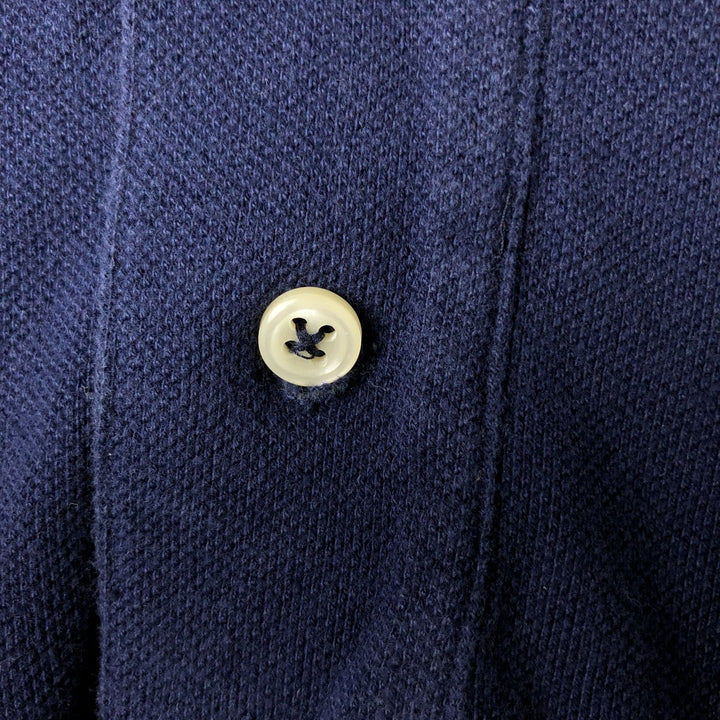 Ralph Lauren POLO by Ralph Lauren CUSTOM FIT short sleeve polo shirt, men's XL size cotton navy blue type Vintage Second Hand