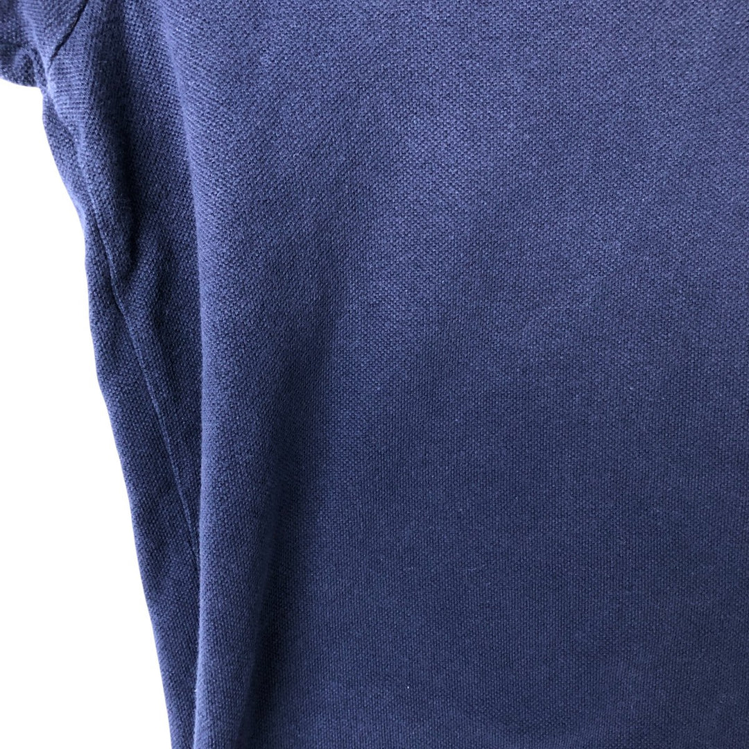 Ralph Lauren POLO by Ralph Lauren CUSTOM FIT short sleeve polo shirt, men's XL size cotton navy blue type Vintage Second Hand