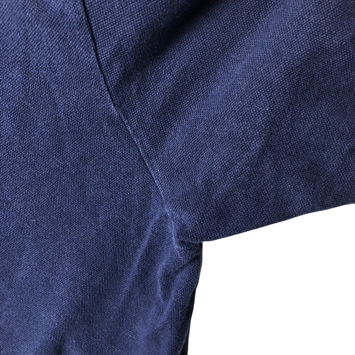 Ralph Lauren POLO by Ralph Lauren CUSTOM FIT short sleeve polo shirt, men's XL size cotton navy blue type Vintage Second Hand
