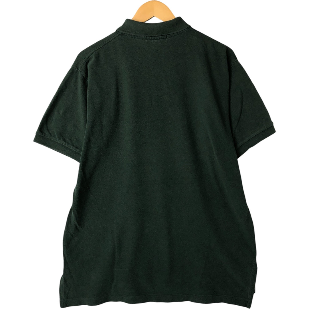 Ralph Lauren POLO by Ralph Lauren short sleeve polo shirt, men's size L cotton Green type dark green Vintage Second Hand