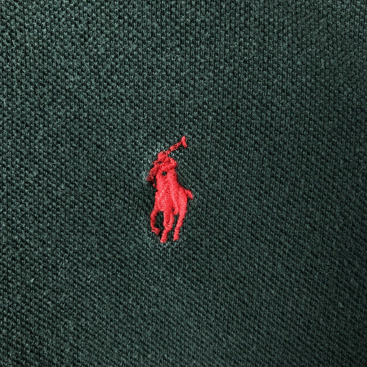 Ralph Lauren POLO by Ralph Lauren short sleeve polo shirt, men's size L cotton Green type dark green Vintage Second Hand