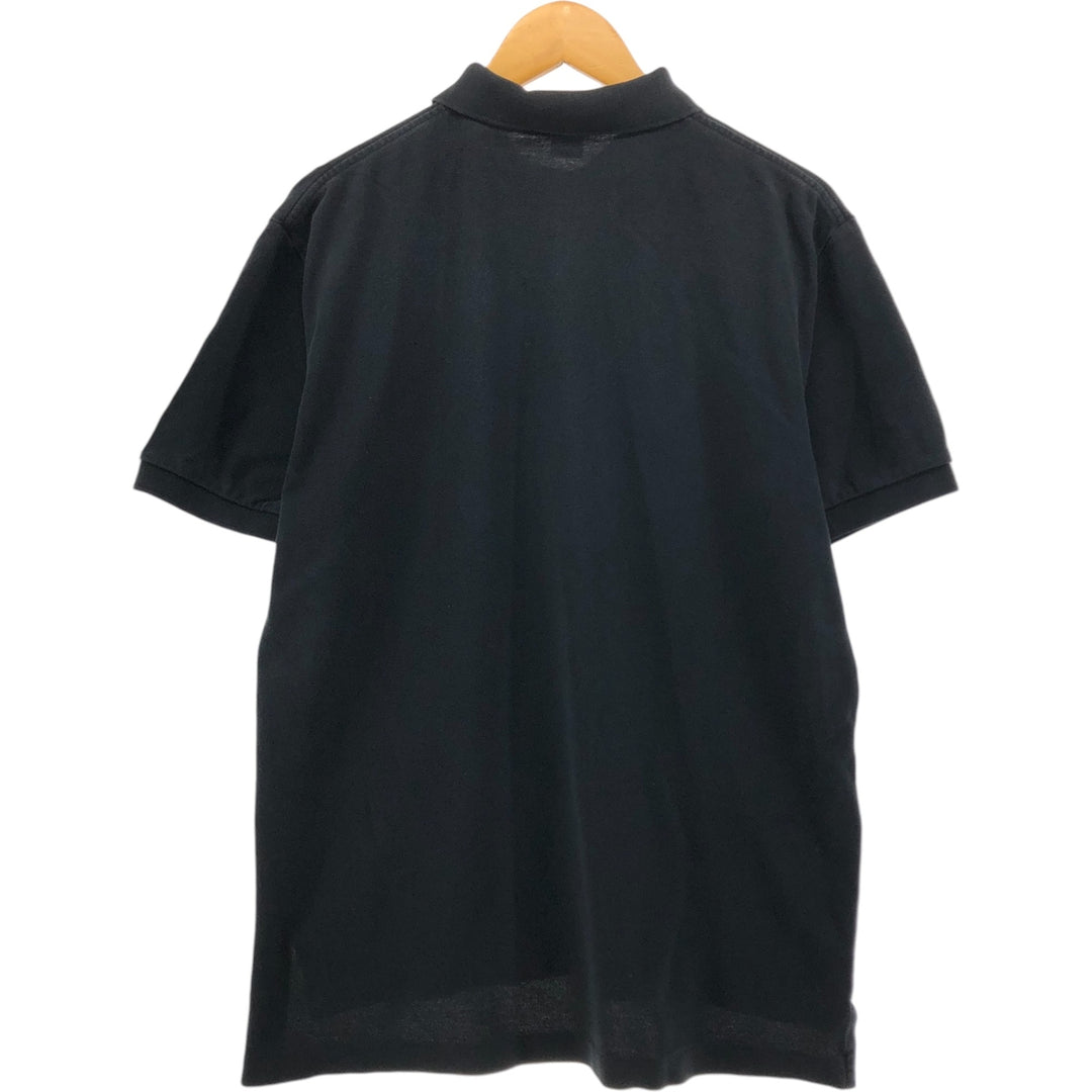 Ralph Lauren POLO by Ralph Lauren short sleeve polo shirt, men's size L cotton black type Vintage Second Hand