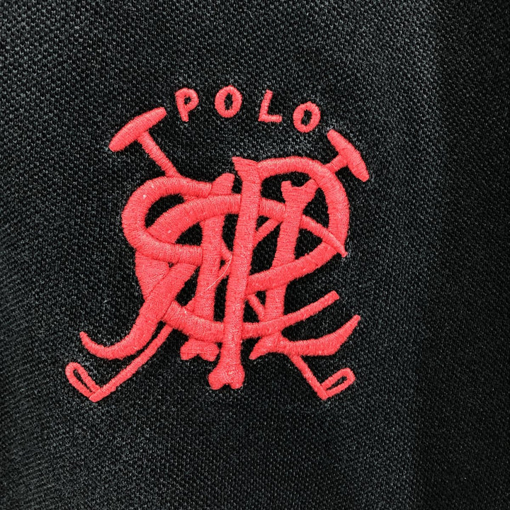 Ralph Lauren POLO by Ralph Lauren short sleeve polo shirt, men's size L cotton black type Vintage Second Hand
