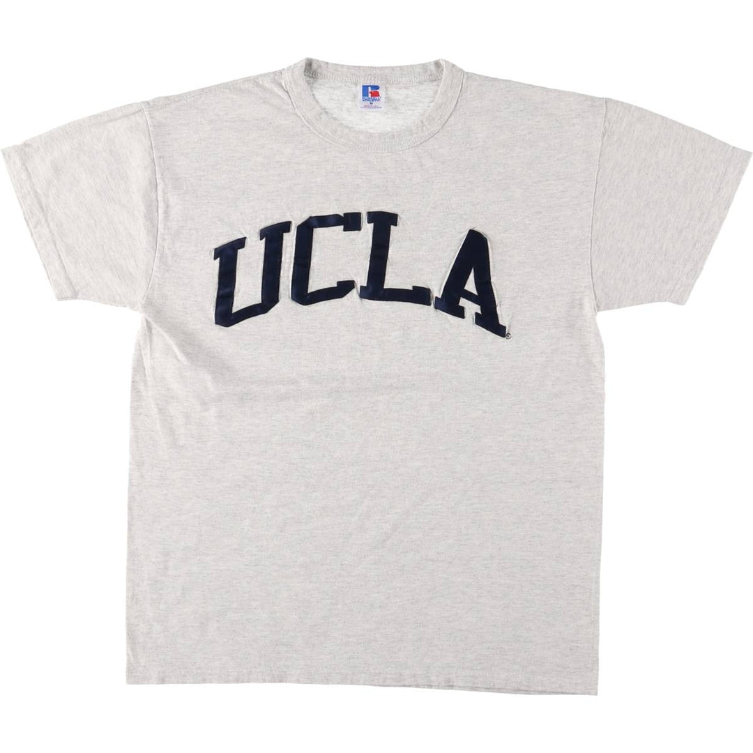 90'S Russell UCLA University of California, Los Angeles College T-shirt Made in USA Men's M size Vintage cotton gray type Vintage Second Hand