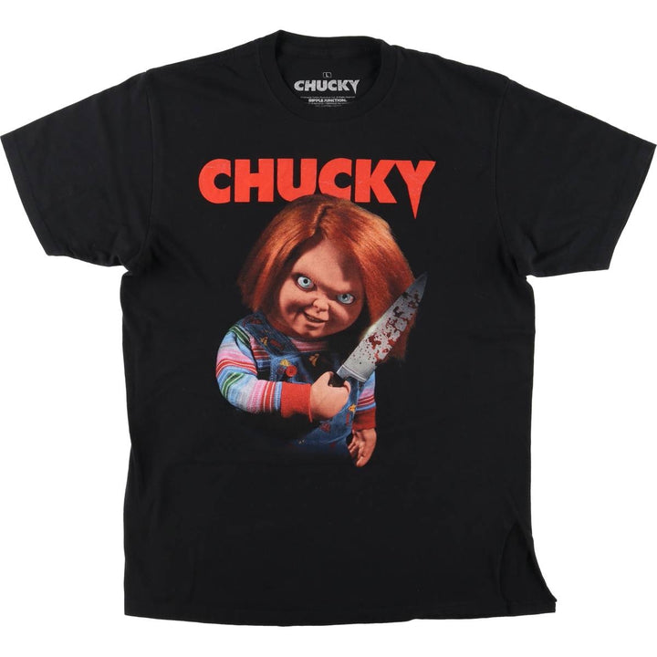 CHILD'S PLAY Child's Play Movie T-shirt Men's L size cotton black type Vintage Second Hand
