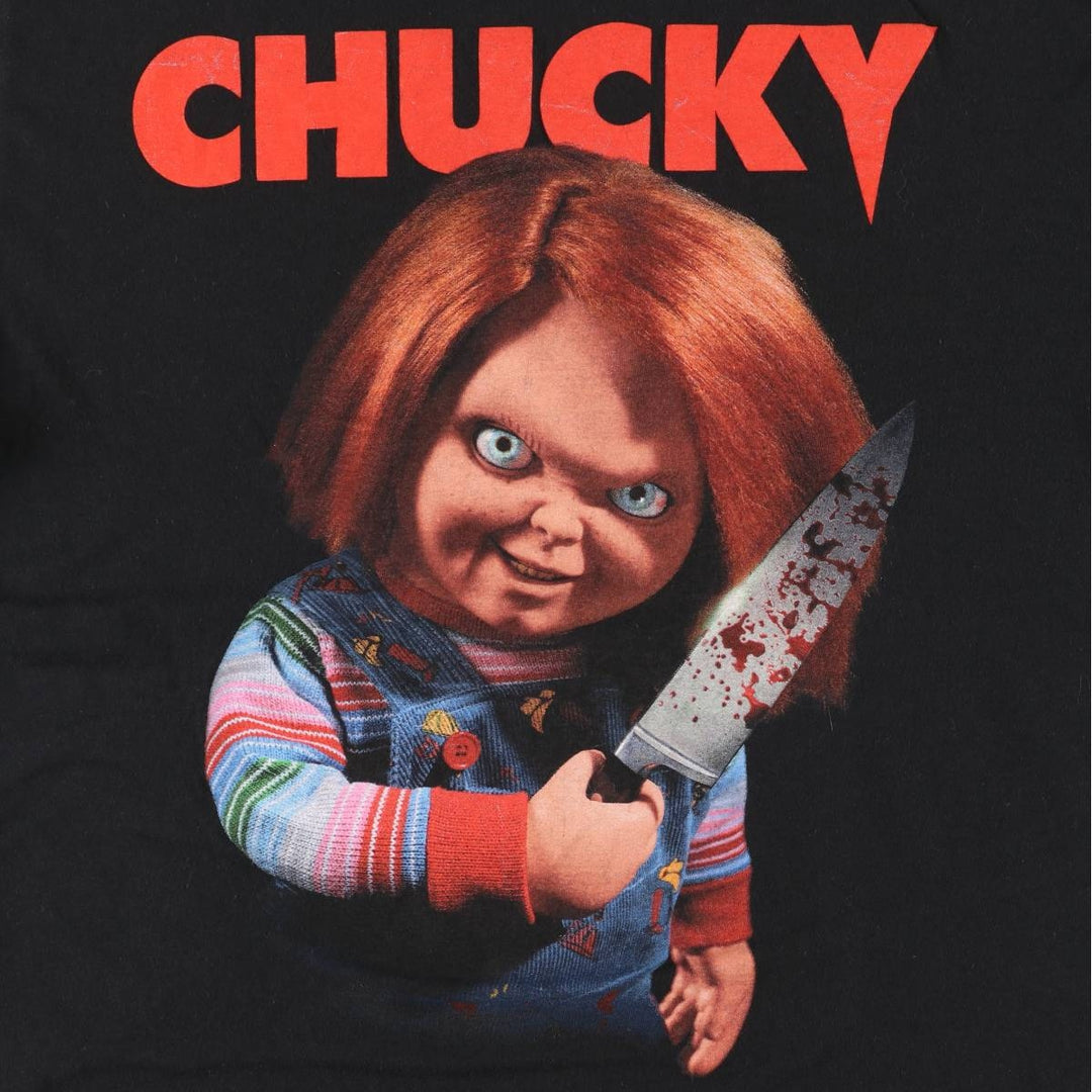 CHILD'S PLAY Child's Play Movie T-shirt Men's L size cotton black type Vintage Second Hand