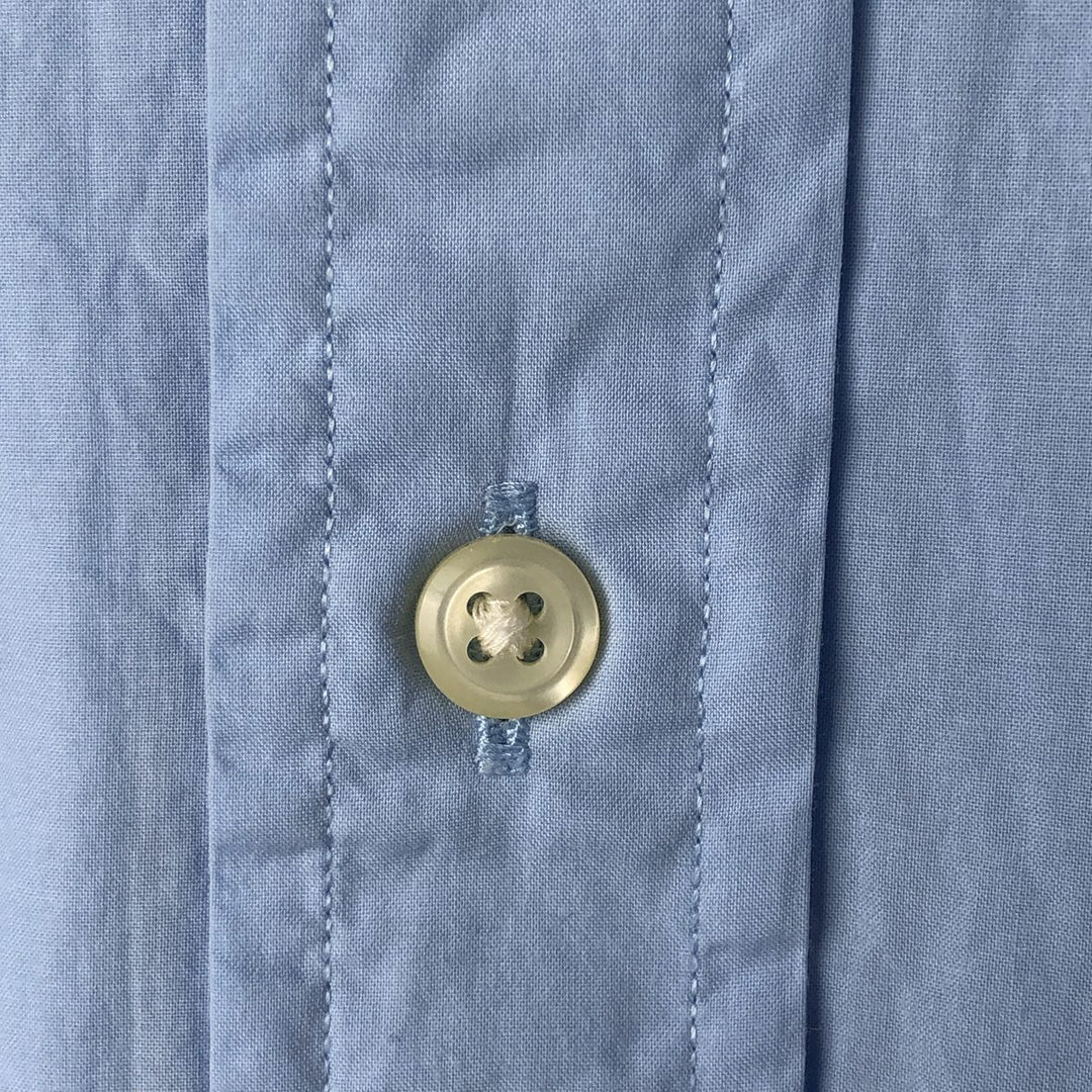 Ralph Lauren short sleeve button down shirt, men's size L cotton Blue type light blue Vintage Second Hand