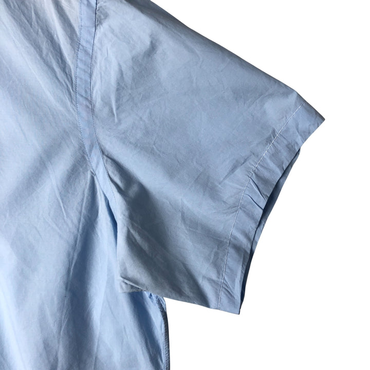 Ralph Lauren short sleeve button down shirt, men's size L cotton Blue type light blue Vintage Second Hand