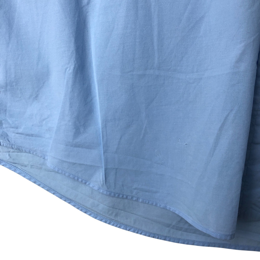 Ralph Lauren short sleeve button down shirt, men's size L cotton Blue type light blue Vintage Second Hand