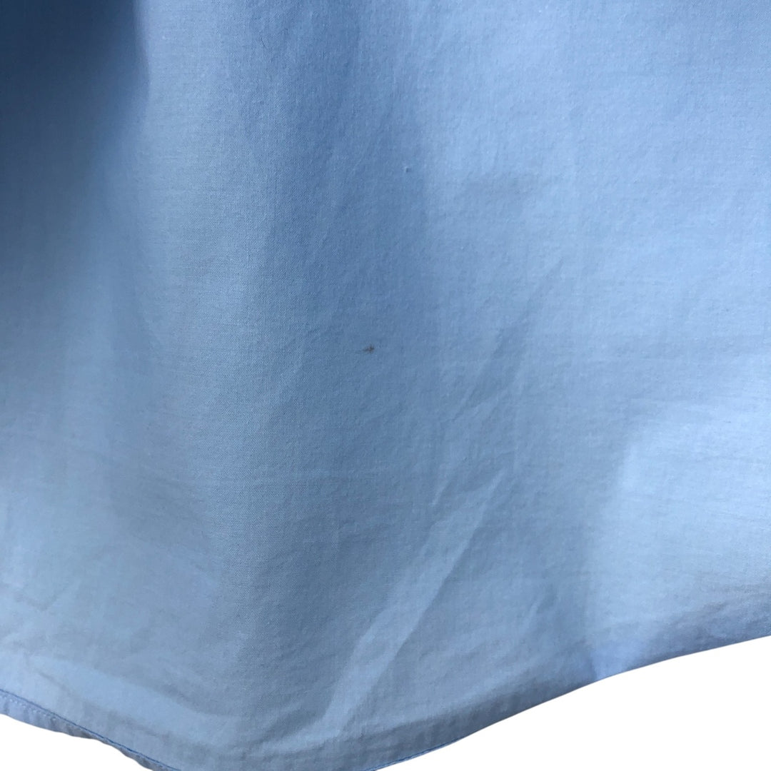 Ralph Lauren short sleeve button down shirt, men's size L cotton Blue type light blue Vintage Second Hand