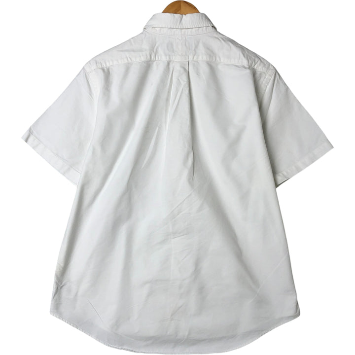 Ralph Lauren Classic Fit short sleeve button down shirt, men's size L cotton white type Vintage Second Hand