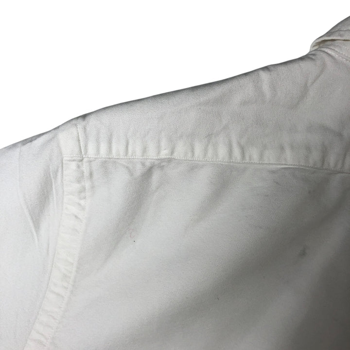 Ralph Lauren Classic Fit short sleeve button down shirt, men's size L cotton white type Vintage Second Hand