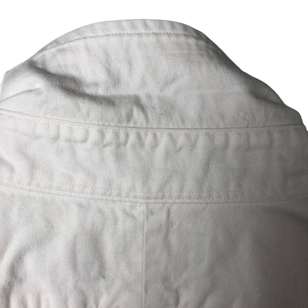Ralph Lauren Classic Fit short sleeve button down shirt, men's size L cotton white type Vintage Second Hand