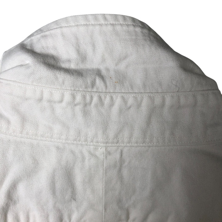 Ralph Lauren Classic Fit short sleeve button down shirt, men's size L cotton white type Vintage Second Hand