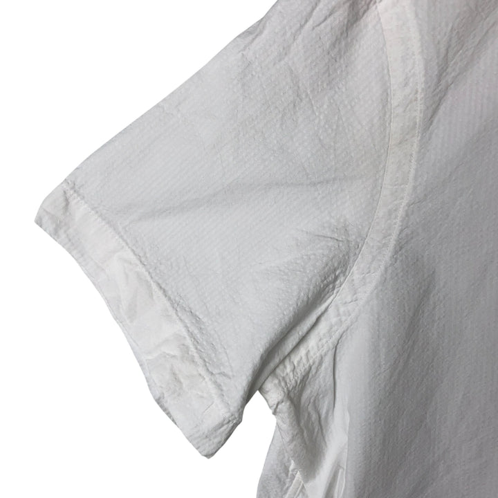 Ralph Lauren SEERSUCKERS short sleeve button down shirt, men's size L cotton white type Vintage Second Hand