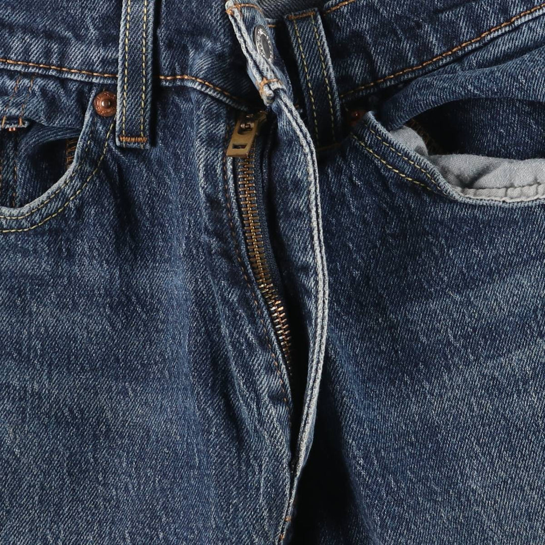 Levi's 505 tapered denim pants for men, equivalent to w32 unclear blue type Vintage Second Hand