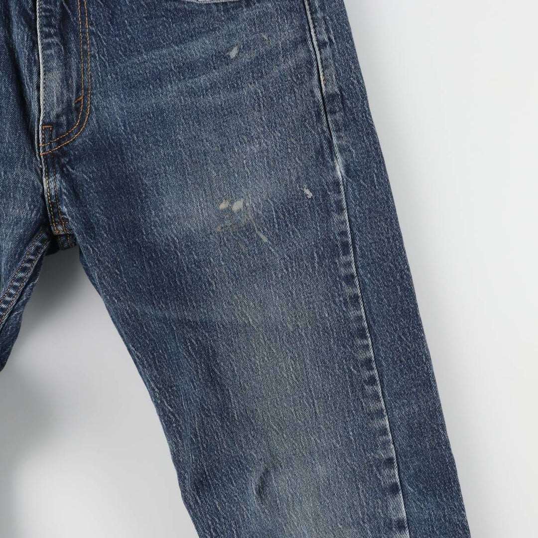 Levi's 505 tapered denim pants for men, equivalent to w32 unclear blue type Vintage Second Hand