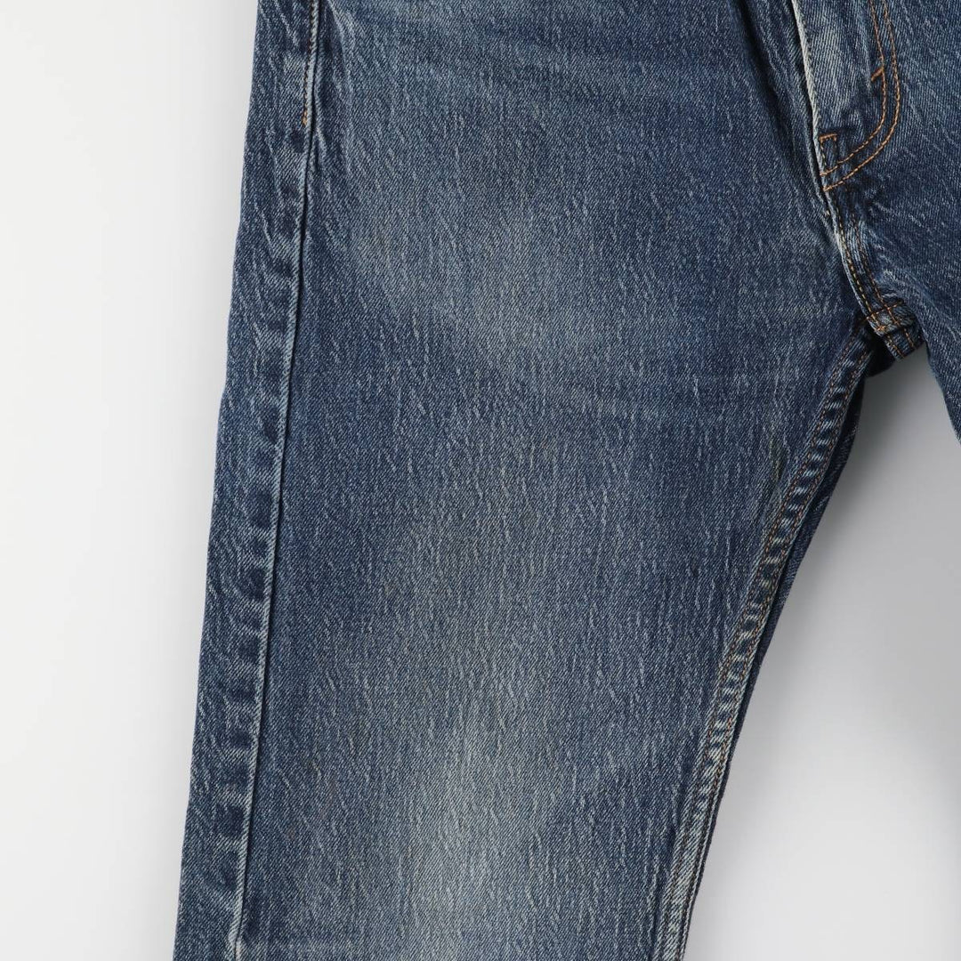 Levi's 505 tapered denim pants for men, equivalent to w32 unclear blue type Vintage Second Hand