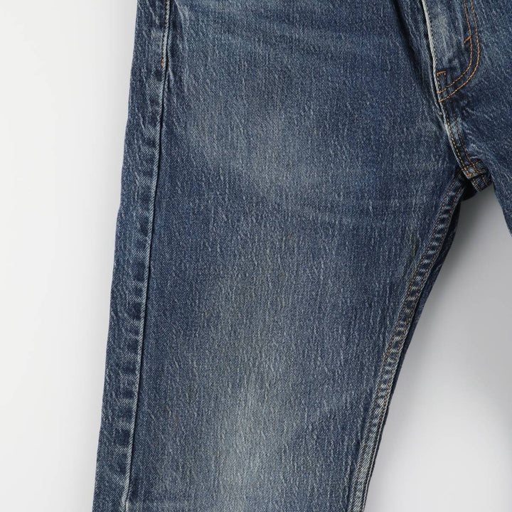 Levi's 505 tapered denim pants for men, equivalent to w32 unclear blue type Vintage Second Hand