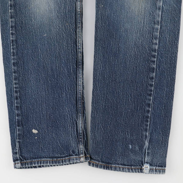 Levi's 505 tapered denim pants for men, equivalent to w32 unclear blue type Vintage Second Hand