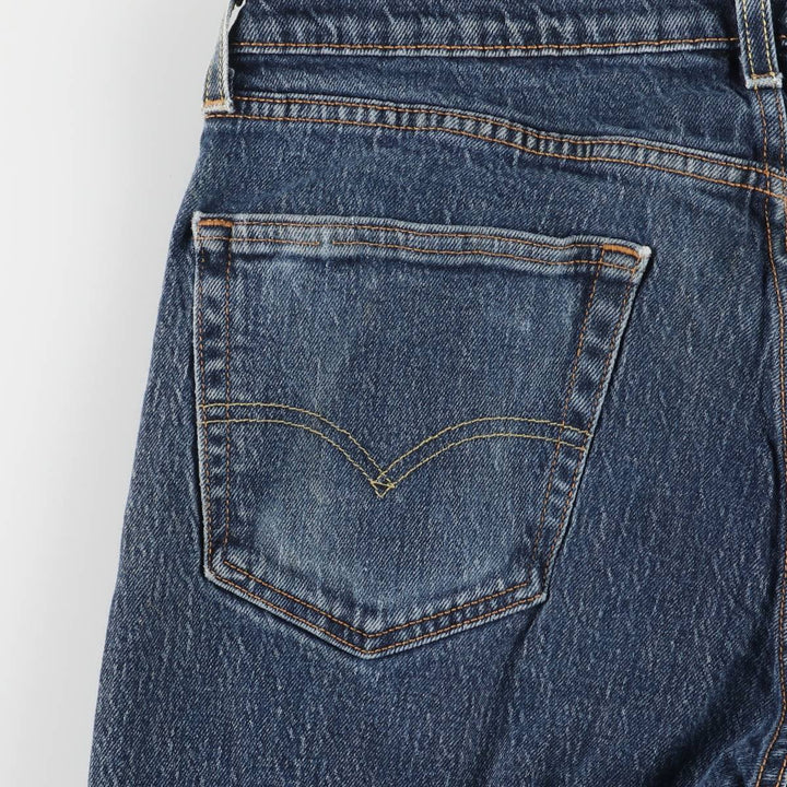 Levi's 505 tapered denim pants for men, equivalent to w32 unclear blue type Vintage Second Hand